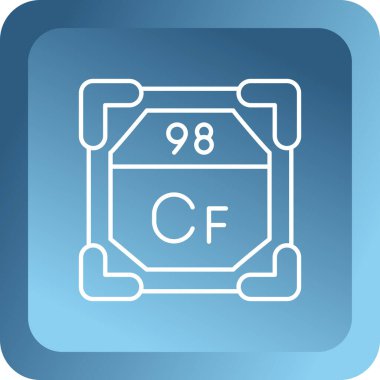 Tek mavi simgenin vektör illüstrasyonu