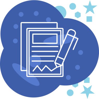 Modern bir simgenin vektör illüstrasyonu