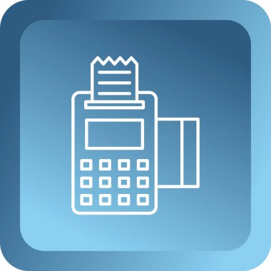 Beyaz arkaplanda mavi hesap makinesi simgesi izole edildi. Muhasebe sembolü. Hesaplamalar matematik eğitimi ve finansmanı hesaplar. vektör illüstrasyonu