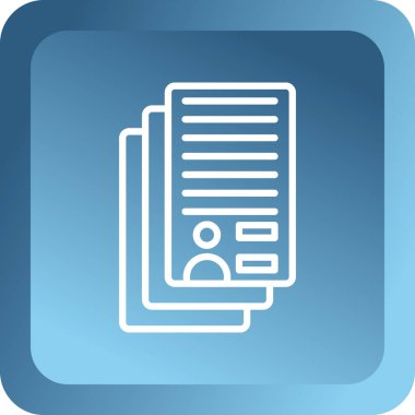 belge simgesi vektör illüstrasyonu