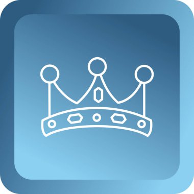 taç simgesi vektör illüstrasyonu