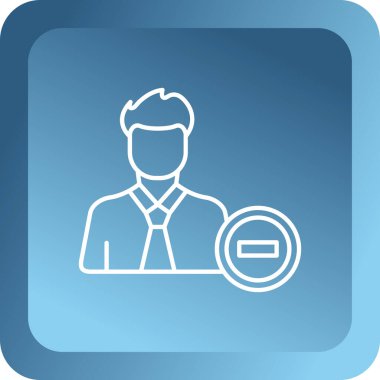 İş adamı vektörü web simgesi basit