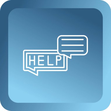 Yardım simgesi. Yardım Web sitesi düğmesi beyaz arka plan üzerinde