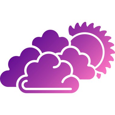 Bulut hesaplama teknolojisi ikon vektör çizimi