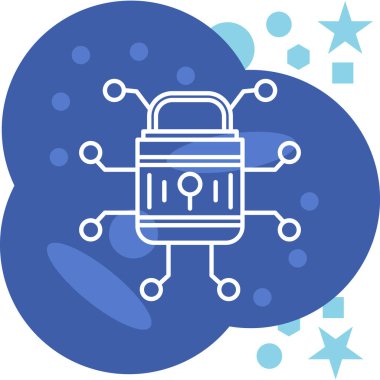 Alarm saat simgesi, vektör illüstrasyonu basit tasarım