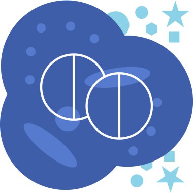 Bir bulut simgesinin vektör illüstrasyonu