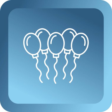 balonlar ikon vektör illüstrasyon sembolü tasarımı