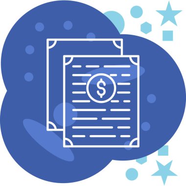 belge dosyası. Web simgesi basit illüstrasyon