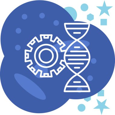 DNA simgesinin vektör illüstrasyonu