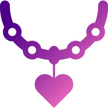 Kolye. Web simgesi basit illüstrasyon