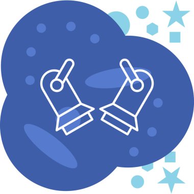 Noel ışıklarının simgesi. vektör illüstrasyonu