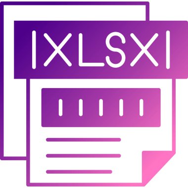 XLS Dosya simgesi, vektör illüstrasyonu