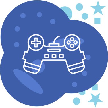 Oyun simgesinin vektör illüstrasyonu