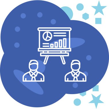 Bir iş simgesinin vektör illüstrasyonu