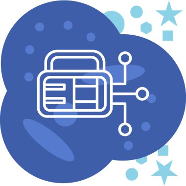 bulut hesaplama simgesi, vektör illüstrasyonu