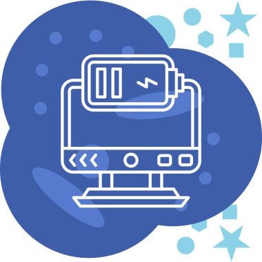 Modern bir simgenin vektör illüstrasyonu