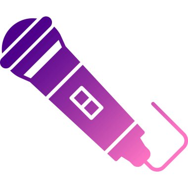 mikrofon simgesi vektör illüstrasyonu