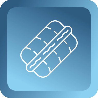 Beyaz arka planda izole edilmiş termometre ikonu olan mavi çizgi insan eli. vektör illüstrasyonu