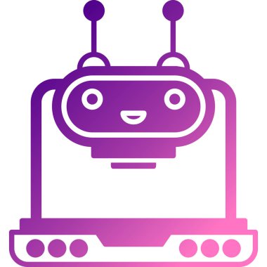 Robot simgesi, vektör çizimi