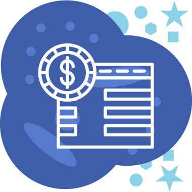 Bulut Hesaplama. Web simgesi basit illüstrasyon