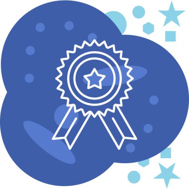 Ödül. Web simgesi basit illüstrasyon