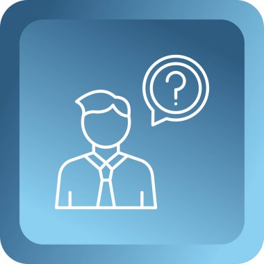 Konuşma balonu olan bir adamın vektör çizimi