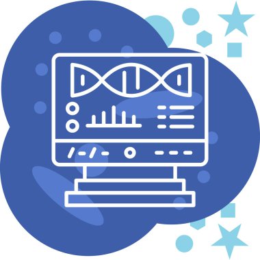 Bilim simgesi vektör illüstrasyonu