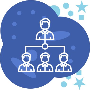 İş insanları simgesinin vektör illüstrasyonu