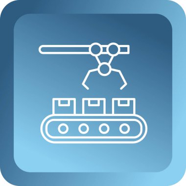 Valf ve boru hattı için iki borunun simgesi