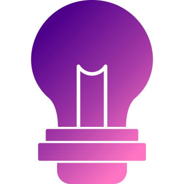 Ampul simgesinin vektör illüstrasyonu