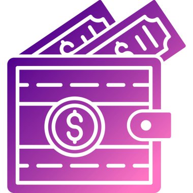 Dolar. Web simgesi basit tasarım