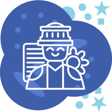 Bir Noel çelengi simgesinin vektör çizimi