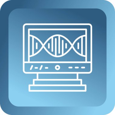 DNA simgesinin vektör illüstrasyonu