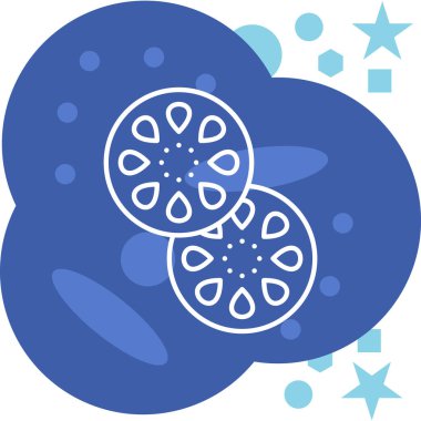 Bakteriler. Web simgesi basit illüstrasyon