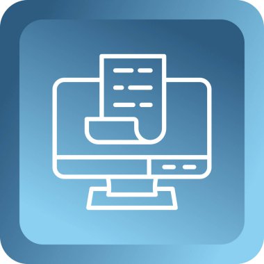 Dizüstü bilgisayarın ağ simgesi, vektör illüstrasyonu