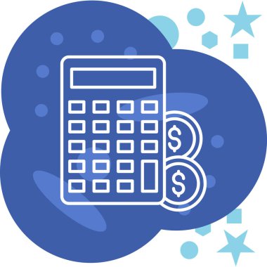 bankacılık simgesi ve vektör illüstrasyonu beyaz arkaplanda izole edildi