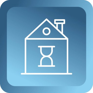 Beyaz arka planda su ikonu olan gri ev. ev kavramı. Ev. Koruma konsepti. vektör.