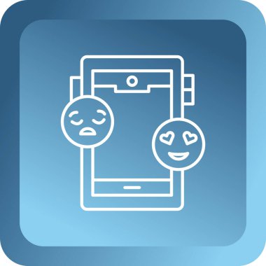 Üzgün surat. Basit simge