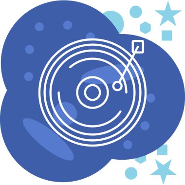 Bir yıldız simgesinin vektör illüstrasyonu