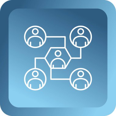 ağ simgesi, vektör illüstrasyonu