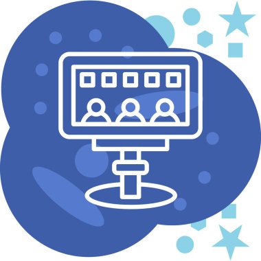 İş. Web simgesi vektör illüstrasyonu