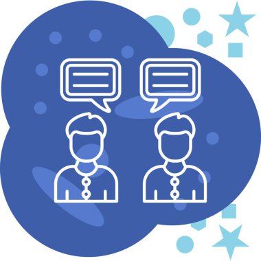 Konuşma balonu. Web simgesi