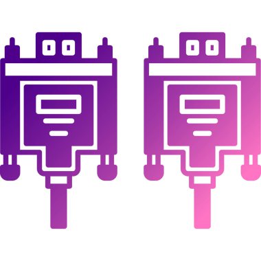 işlemci simge vektör çizim