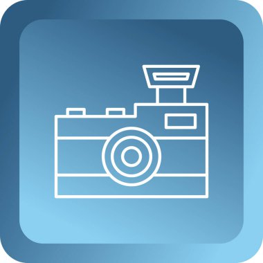 kamera simgesi vektör illüstrasyonu