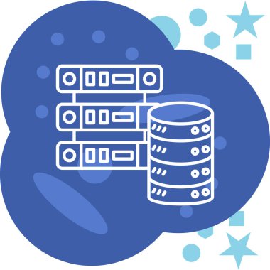 veritabanı sunucu simgesi - taslak biçimi