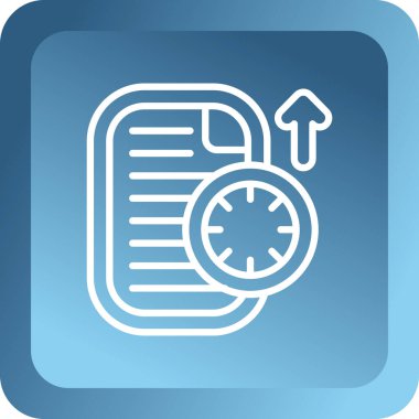 Kronometre simgesi. Düz stil izole edilmiş vektör çizimi.