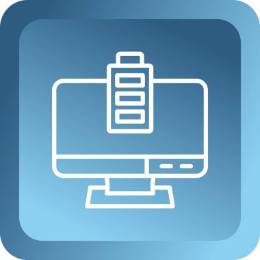 bilgisayar simgesi vektör illüstrasyonu