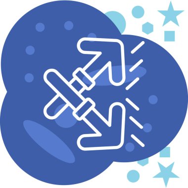 Beyaz arka planda izole edilmiş çizgi noel yıldızı ikonu. Mutlu noeller ve yeni yıl. Renkli taslak konsepti. vektör.