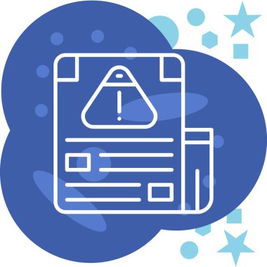 Belge. Web simgesi basit illüstrasyon