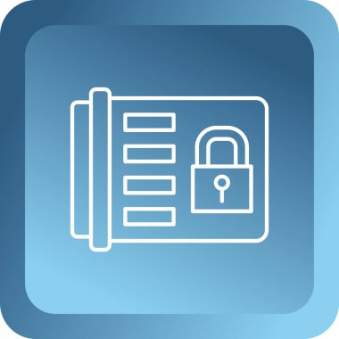 belge simgesi vektör illüstrasyonu